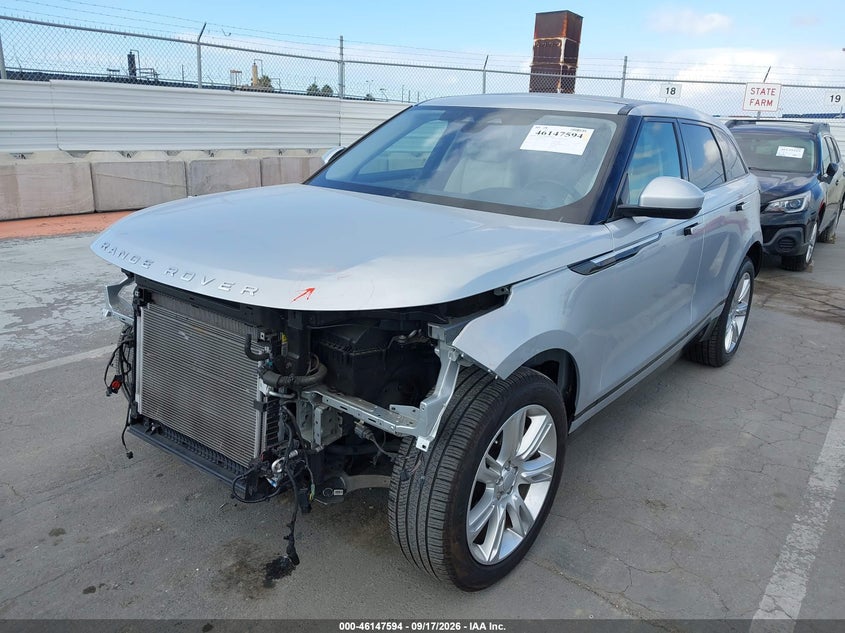 Vin: salyj2ex2ma298920, lot: 46647351, land rover range rover velar p250 s 20212