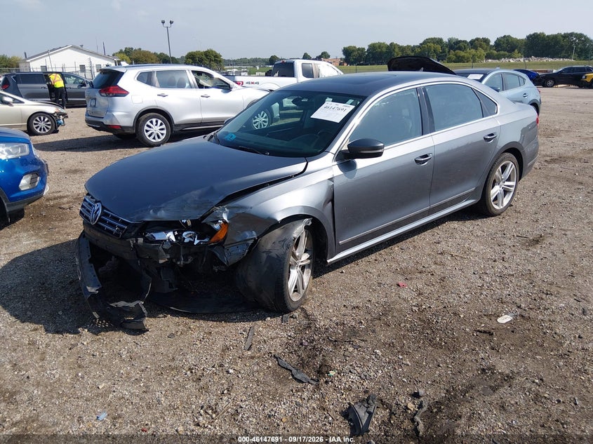 Vin: 1vwcn7a31ec049758, lot: 46647448, volkswagen passat 2.0l tdi sel premium 20142