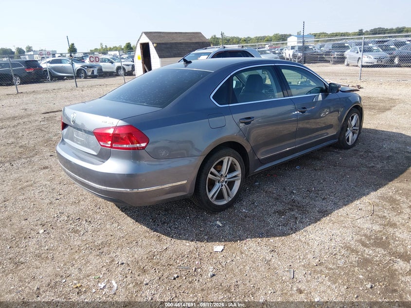 Vin: 1vwcn7a31ec049758, lot: 46647448, volkswagen passat 2.0l tdi sel premium 20144