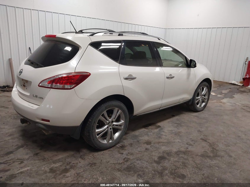 Vin: jn8az1mw3dw312593, lot: 46647471, nissan murano le 20134