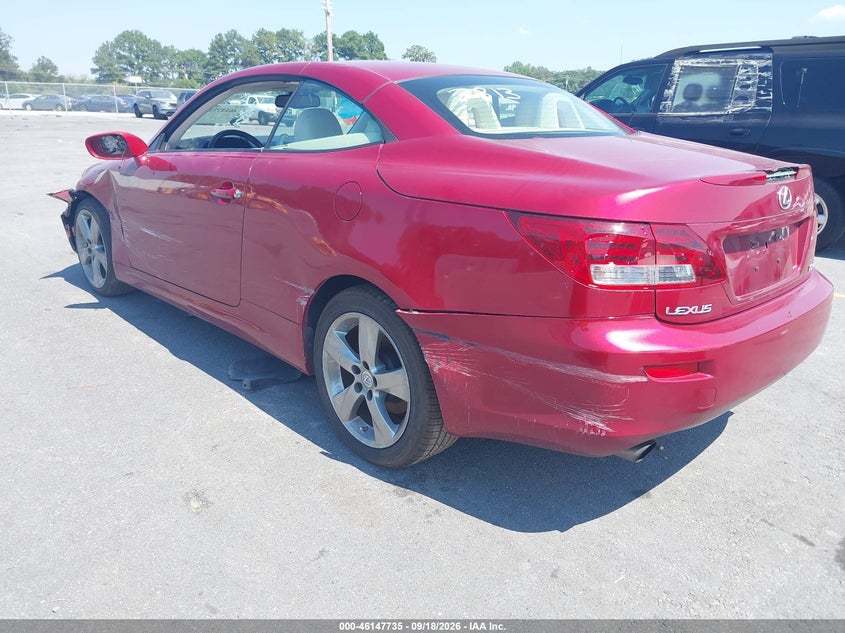 Vin: jthff2c2xa2513813, lot: 46647492, lexus is 250c 20103
