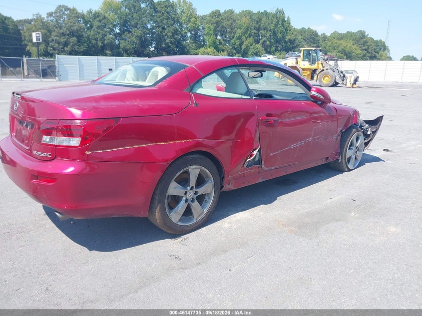 Vin: jthff2c2xa2513813, lot: 46647492, lexus is 250c 20104