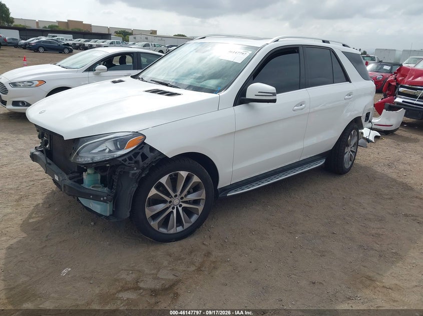 2017 Mercedes-Benz Gle 350, Удар спереди, IAAI, VIN 4JGDA5JB9HA900084 — фото 2