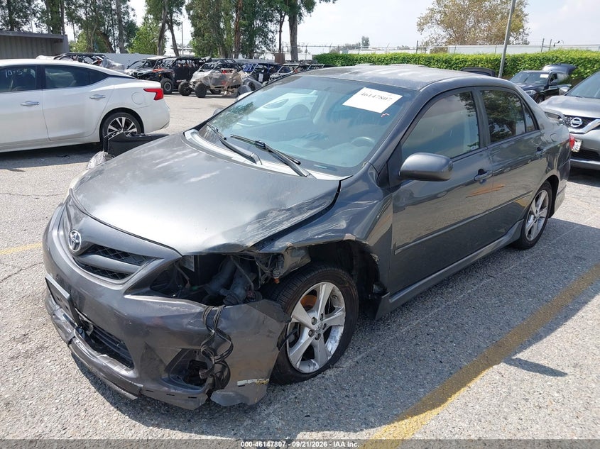 Vin: 2t1bu4ee5cc829505, lot: 46647564, toyota corolla s 20122