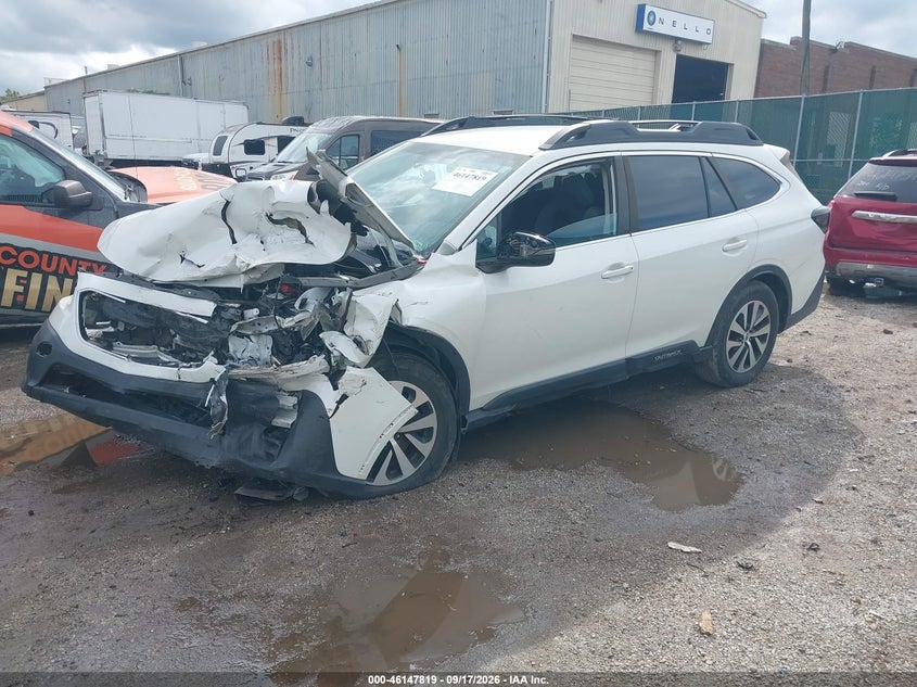 Vin: 4s4btadc4n3192566, lot: 46647576, subaru outback premium 20222