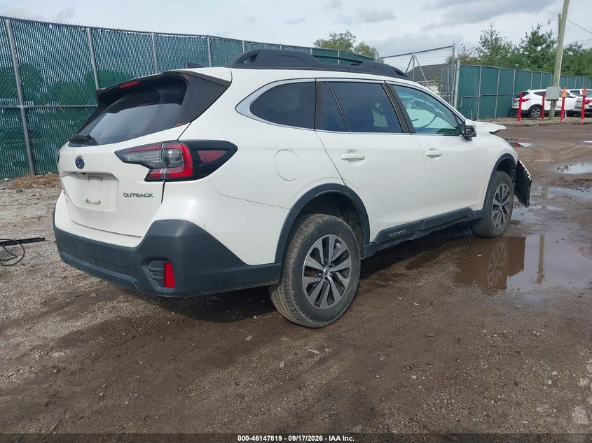 Vin: 4s4btadc4n3192566, lot: 46647576, subaru outback premium 20224