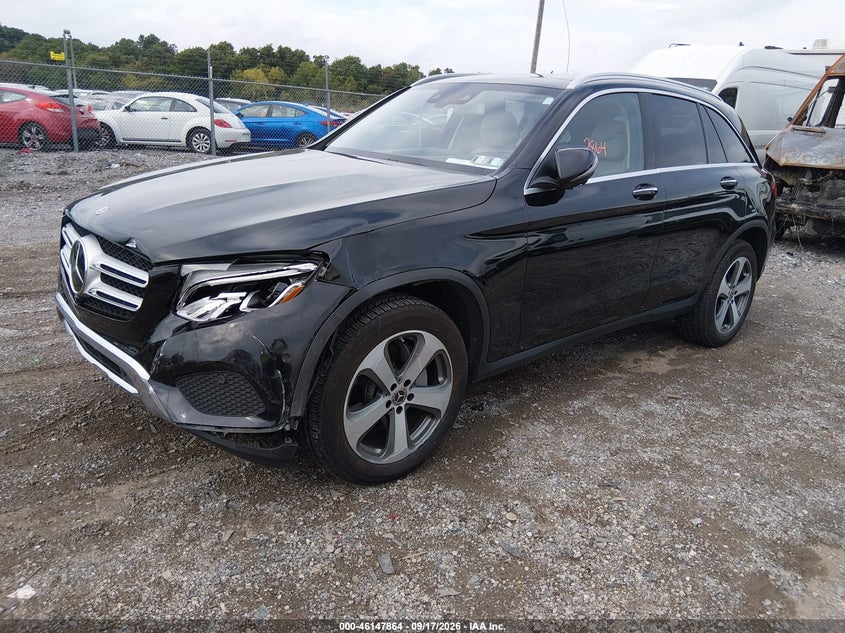 Vin: wdc0g4kb4kv150100, lot: 46647621, mercedes-benz glc 300 4matic 20192