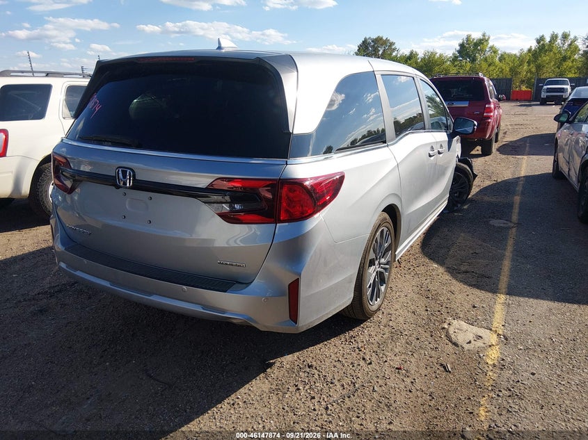 Vin: 5fnrl6h80tb077579, lot: 46647631, honda odyssey touring 20264