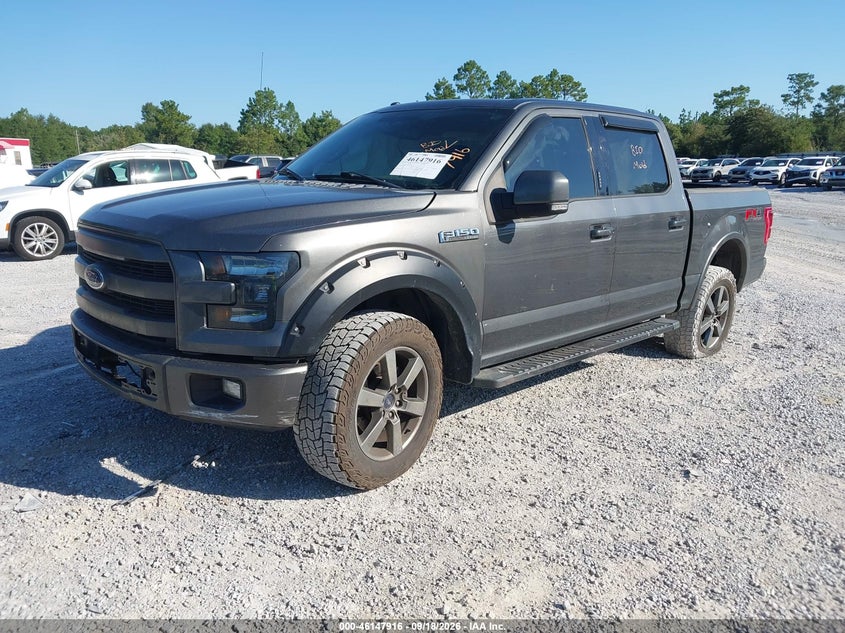Vin: 1ftew1ef5ffc12261, lot: 46647673, ford f-150 lariat 20152