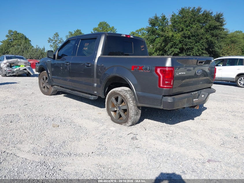 Vin: 1ftew1ef5ffc12261, lot: 46647673, ford f-150 lariat 20153
