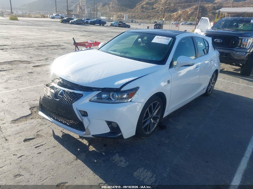 Vin: jthkd5bh6f2250741, lot: 46647675, lexus ct 200h 20152