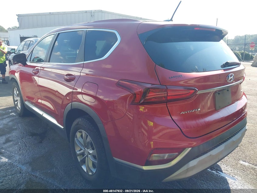 Vin: 5nms2cad3kh134834, lot: 46647690, hyundai santa fe se 20193