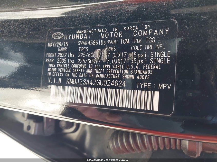 2016 HYUNDAI TUCSON SE · Фото 9