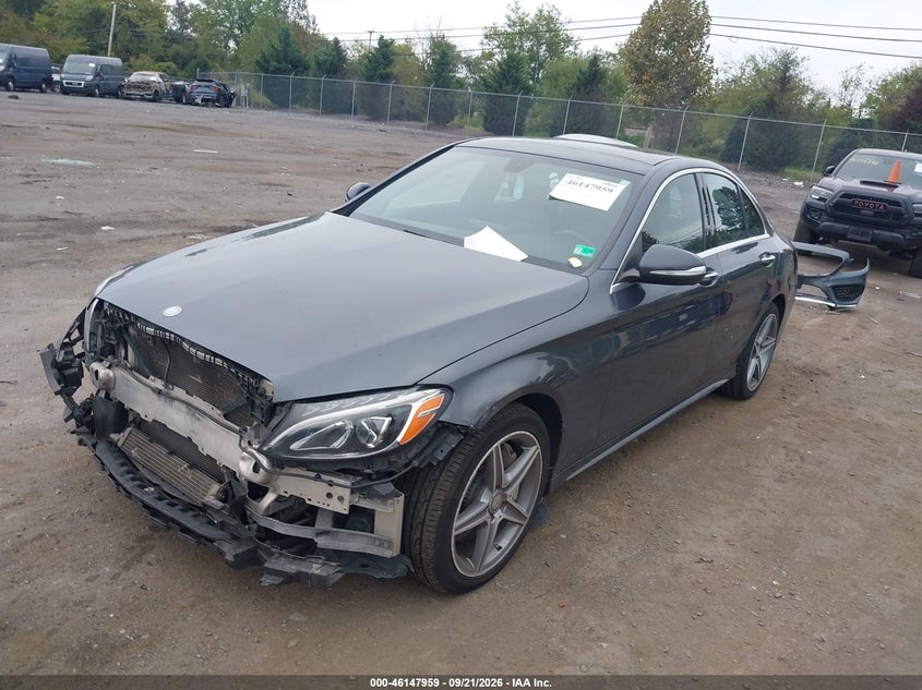 Vin: 55swf4kb3fu004406, lot: 46647717, mercedes-benz c 300 sport 4matic 20152