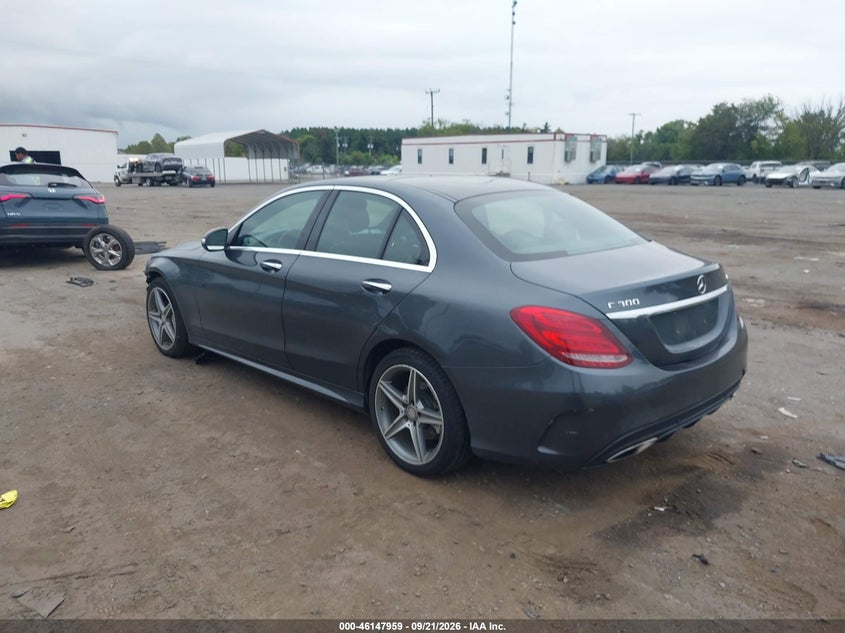 Vin: 55swf4kb3fu004406, lot: 46647717, mercedes-benz c 300 sport 4matic 20153