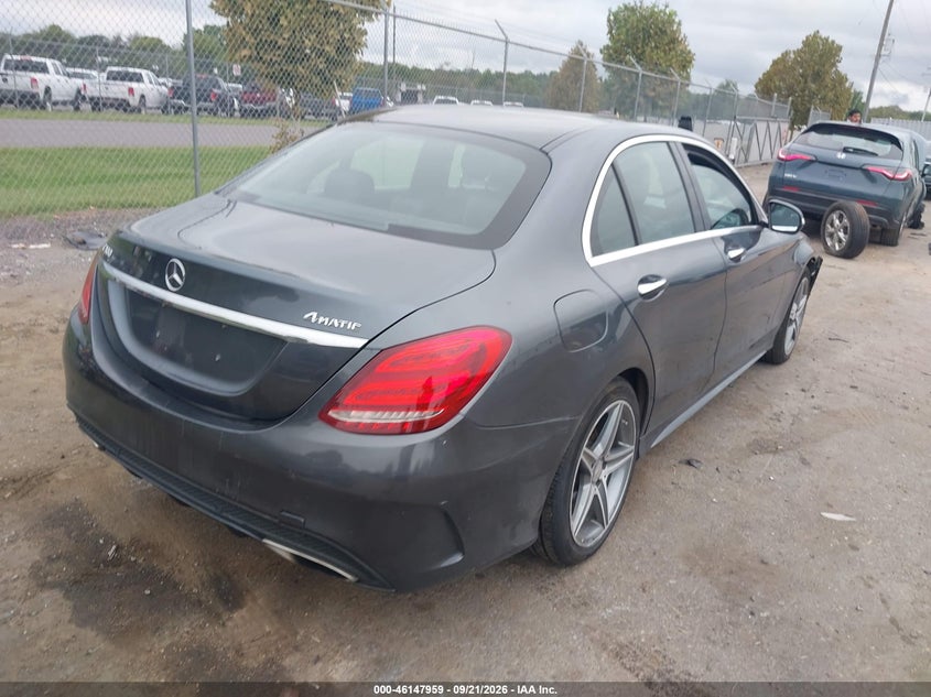 Vin: 55swf4kb3fu004406, lot: 46647717, mercedes-benz c 300 sport 4matic 20154