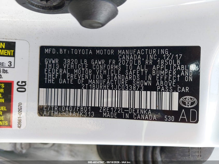 TOYOTA COROLLA - zdjęcie 9