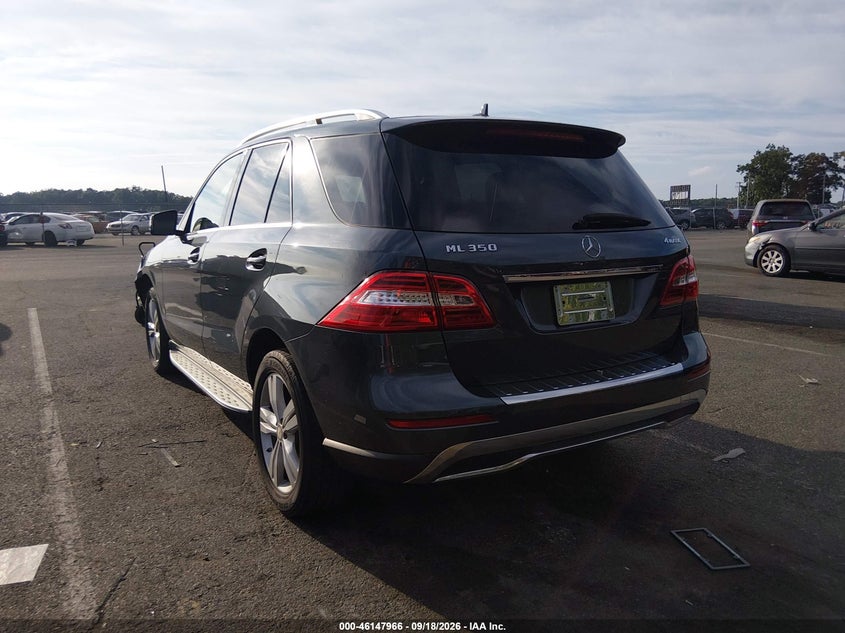 Vin: 4jgda5hb4ea394245, lot: 46647724, mercedes-benz ml 350 4matic 20143
