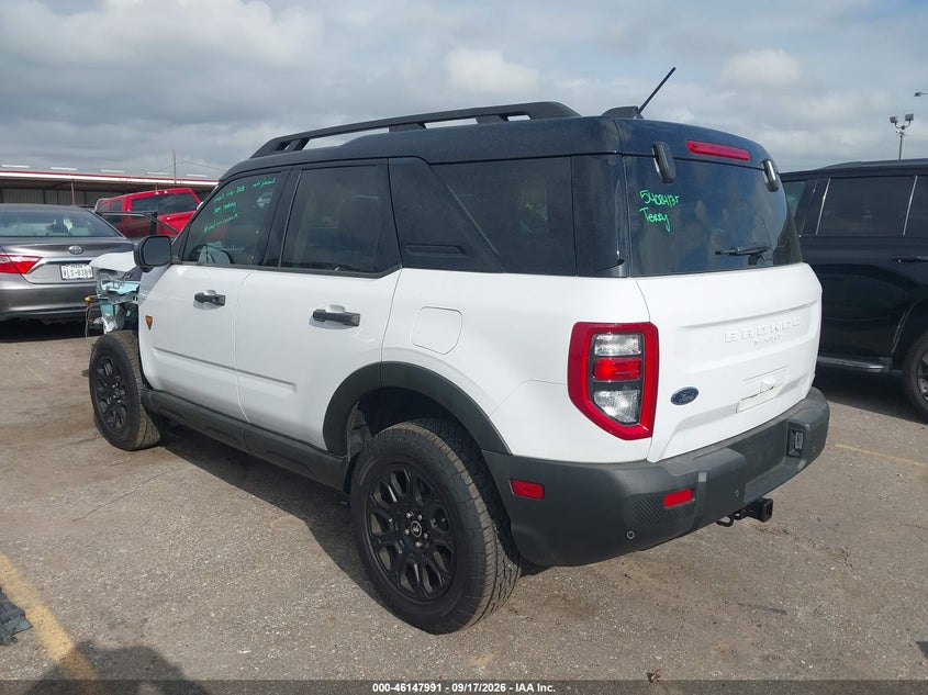 Vin: 3fmcr9da1srf35962, lot: 46647748, ford bronco sport badlands 20253
