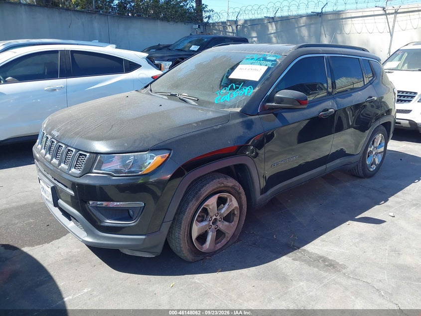 Vin: 3c4njcbb2kt855369, lot: 46647819, jeep compass latitude fwd 20192