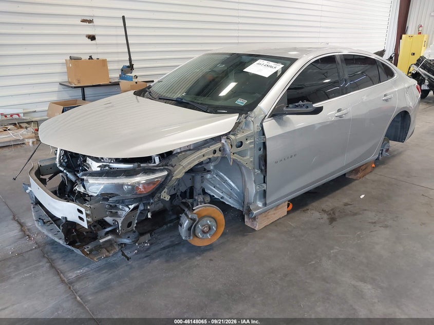 Vin: 1g1zd5st0jf275472, lot: 46647822, chevrolet malibu lt 20182