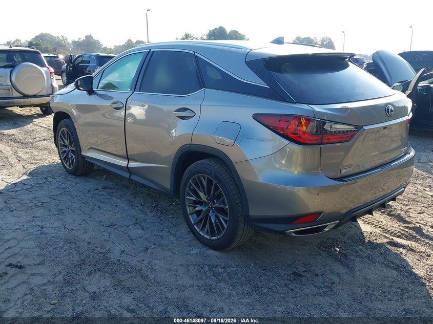 Vin: 2t2yzmda8nc336085, lot: 46647854, lexus rx 350 f sport handling 20223