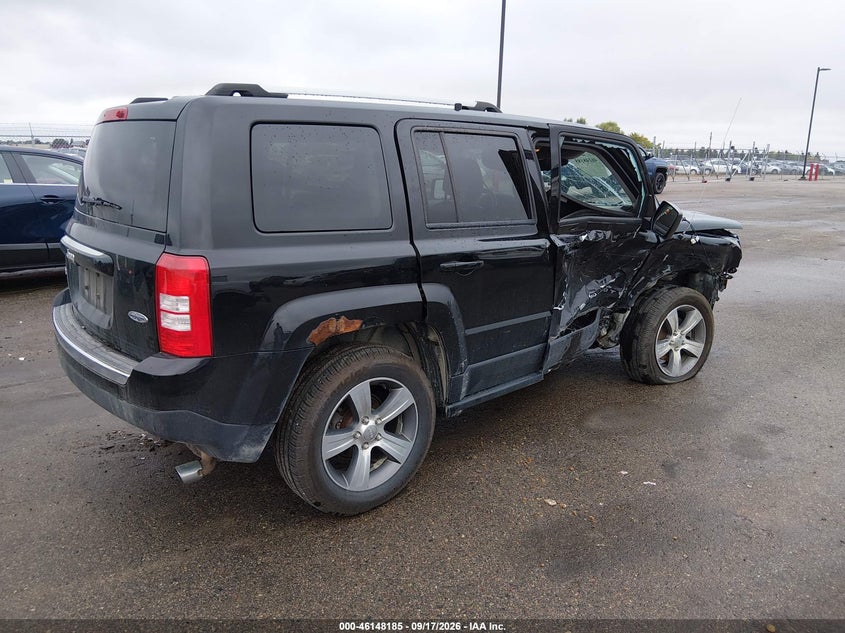 Vin: 1c4njrfb7gd709124, lot: 46647942, jeep patriot high altitude edition 20164