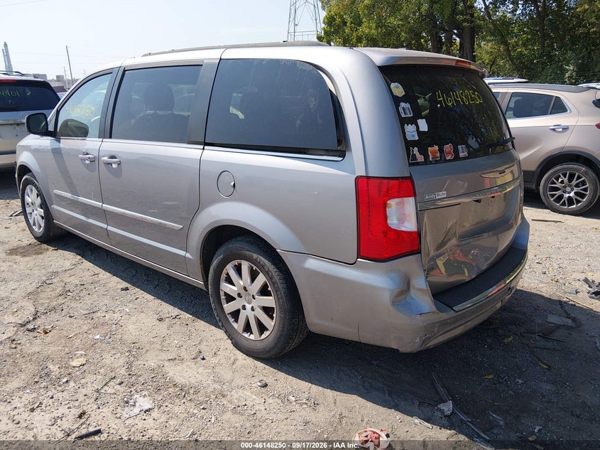 Vin: 2c4rc1bg1gr231262, lot: 46648007, chrysler town & country touring 20163