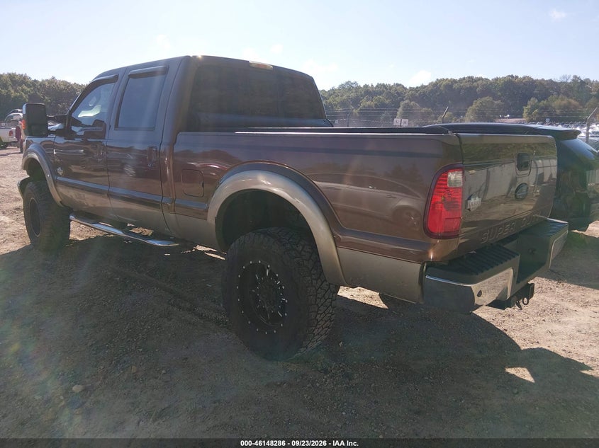 Vin: 1ft7w2bt7cea21273, lot: 46648043, ford f-250 lariat 20123
