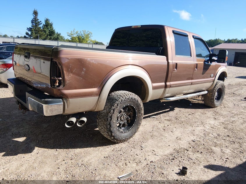 Vin: 1ft7w2bt7cea21273, lot: 46648043, ford f-250 lariat 20124