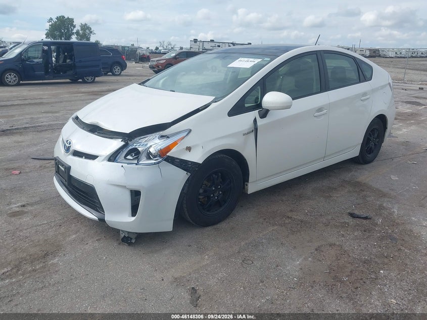 Vin: jtdkn3du2d5599307, lot: 46648063, toyota prius four 20132