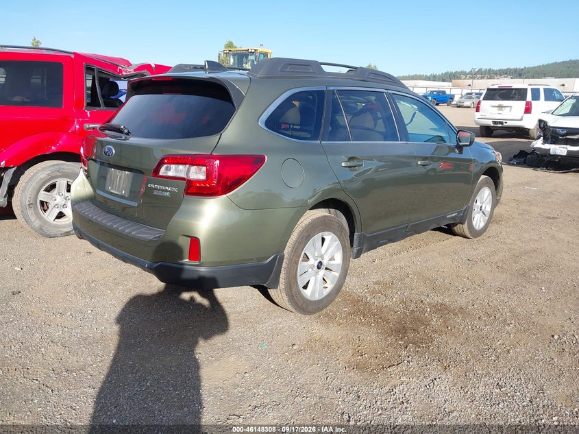 Vin: 4s4bsacc6h3308102, lot: 46648065, subaru outback 2.5i premium 20174