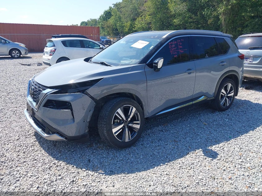 Vin: jn8at3dd8mw301827, lot: 46648074, nissan rogue platinum intelligent awd 20212