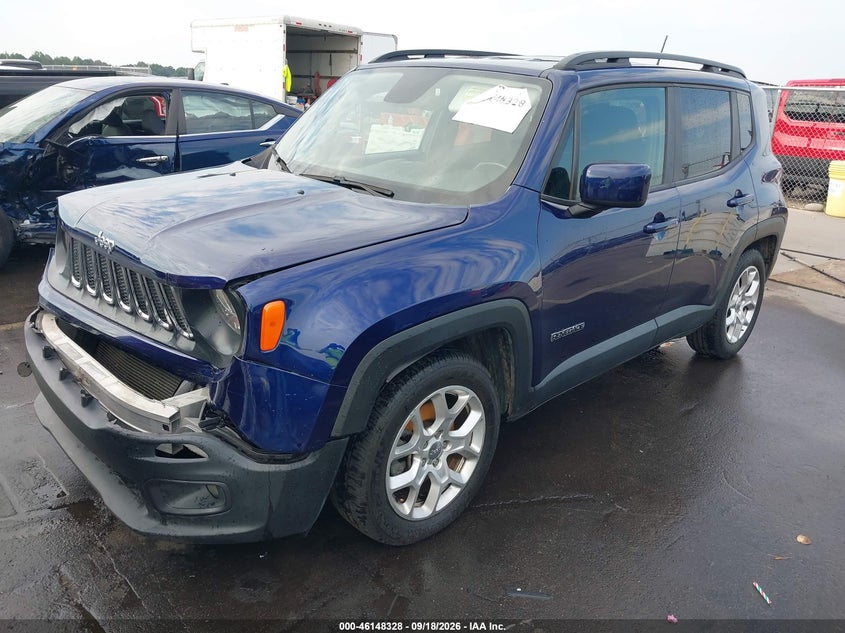 Vin: zaccjabb1jpj70052, lot: 46648085, jeep renegade latitude fwd 20182