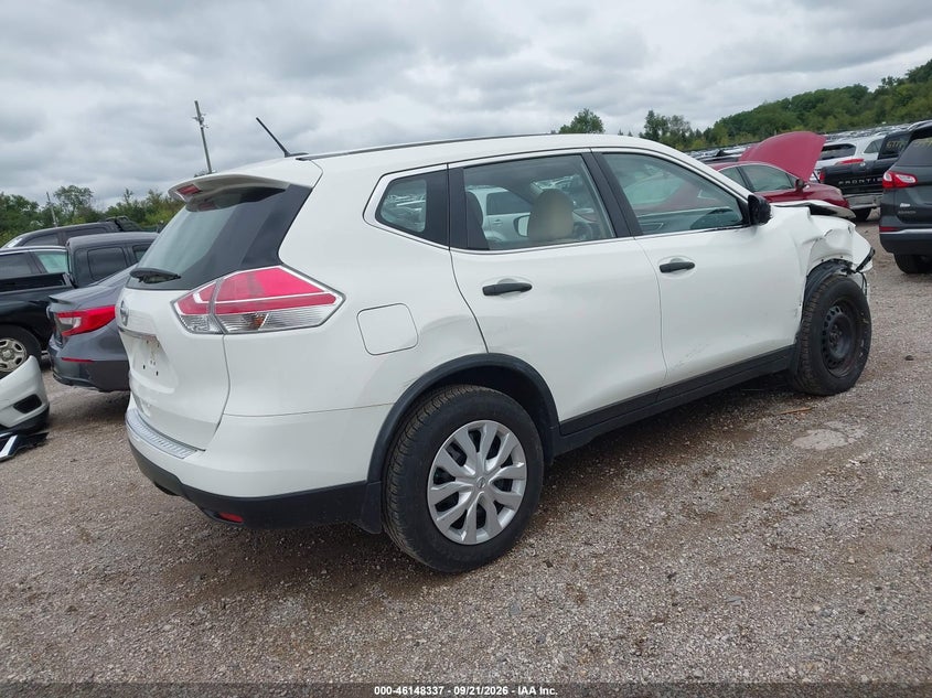 Vin: jn8at2mt9gw019010, lot: 46648094, nissan rogue s 20164
