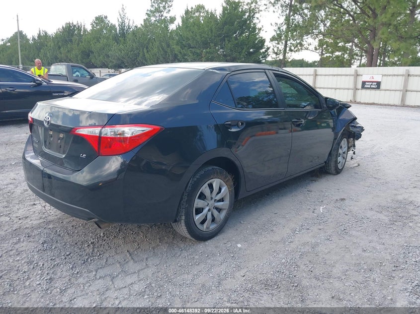 Vin: 5yfburhe7gp472567, lot: 46648149, toyota corolla le 20164
