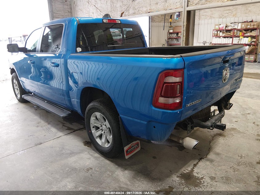Vin: 1c6srfjt8pn636972, lot: 46648181, ram 1500 laramie  4x4 5'7 box 20233