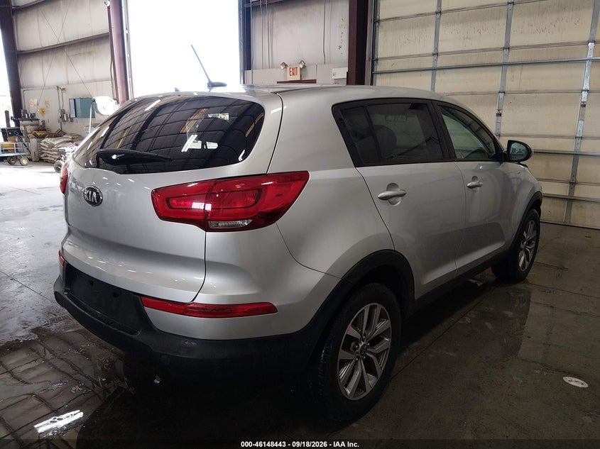Vin: kndpbcac4f7678642, lot: 46648200, kia sportage lx 20154