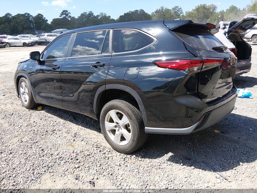 Vin: 5tdkdrah3ps034172, lot: 46648207, toyota highlander l 20233