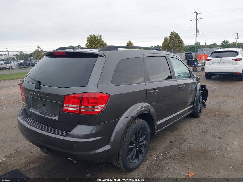 Vin: 3c4pdcab8lt278480, lot: 46648226, dodge journey se value 20204