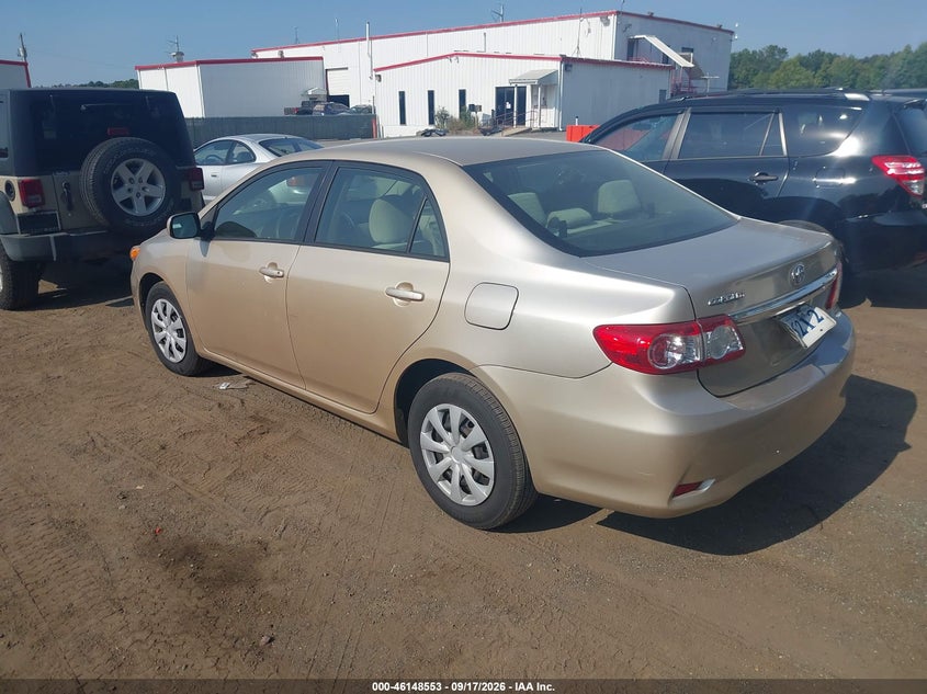Vin: jtdbu4ee6b9134437, lot: 46648310, toyota corolla le 20113