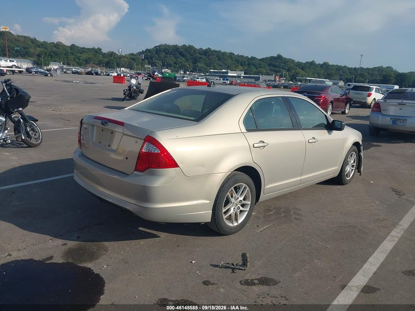 Vin: 3fahp0ga0ar243893, lot: 46648342, ford fusion s 20104