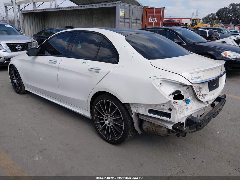 Vin: 55swf4jb4hu179767, lot: 46648352, mercedes-benz c 300 sport 20173