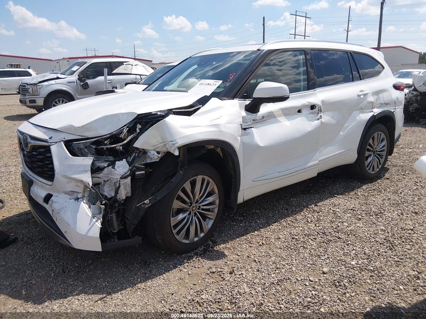 Vin: 5tdfzrbh2ns183039, lot: 46648380, toyota highlander platinum 20222