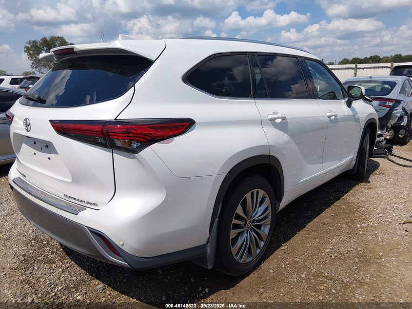 Vin: 5tdfzrbh2ns183039, lot: 46648380, toyota highlander platinum 20224