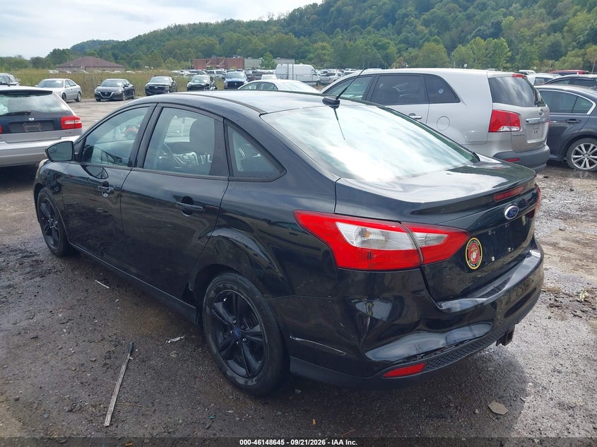 Vin: 1fadp3f22el349342, lot: 46648402, ford focus se 20143