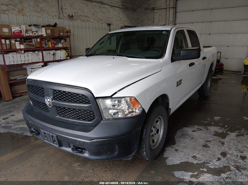 Vin: 1c6rr7kg1js300496, lot: 46648413, ram 1500 tradesman  4x4 5'7 box 20182