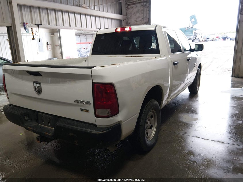 Vin: 1c6rr7kg1js300496, lot: 46648413, ram 1500 tradesman  4x4 5'7 box 20184