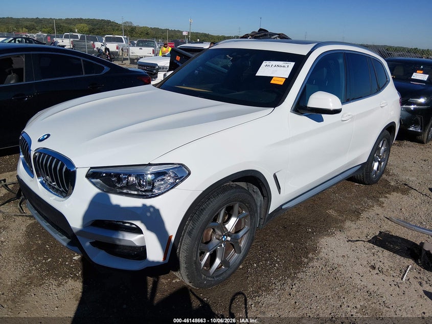Vin: 5uxty3c04llu70813, lot: 46648420, bmw x3 sdrive30i 20202