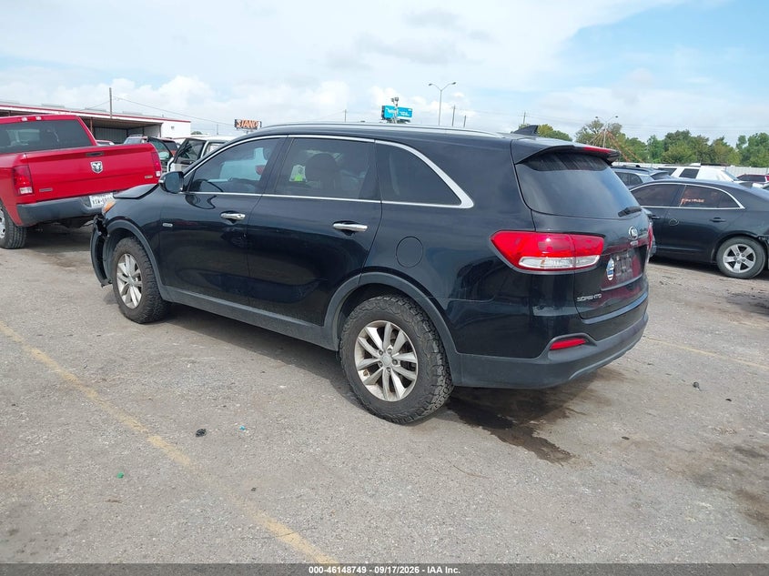 Vin: 5xypg4a36jg376871, lot: 46648506, kia sorento 2.4l lx 20183